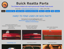 Tablet Screenshot of buickreattaparts.com